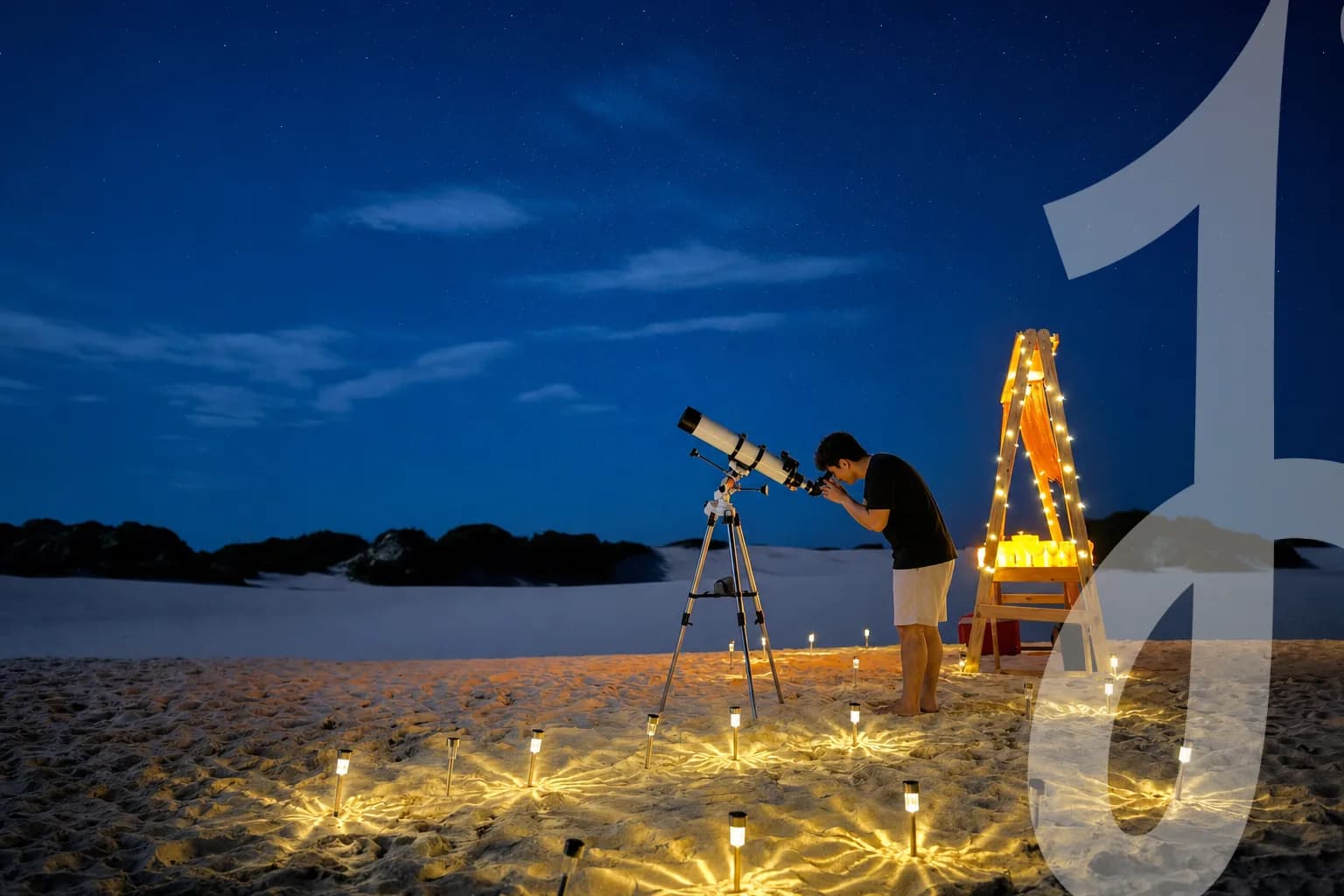 Mirar das Estrelas com Café da Tarde Saindo de Atins