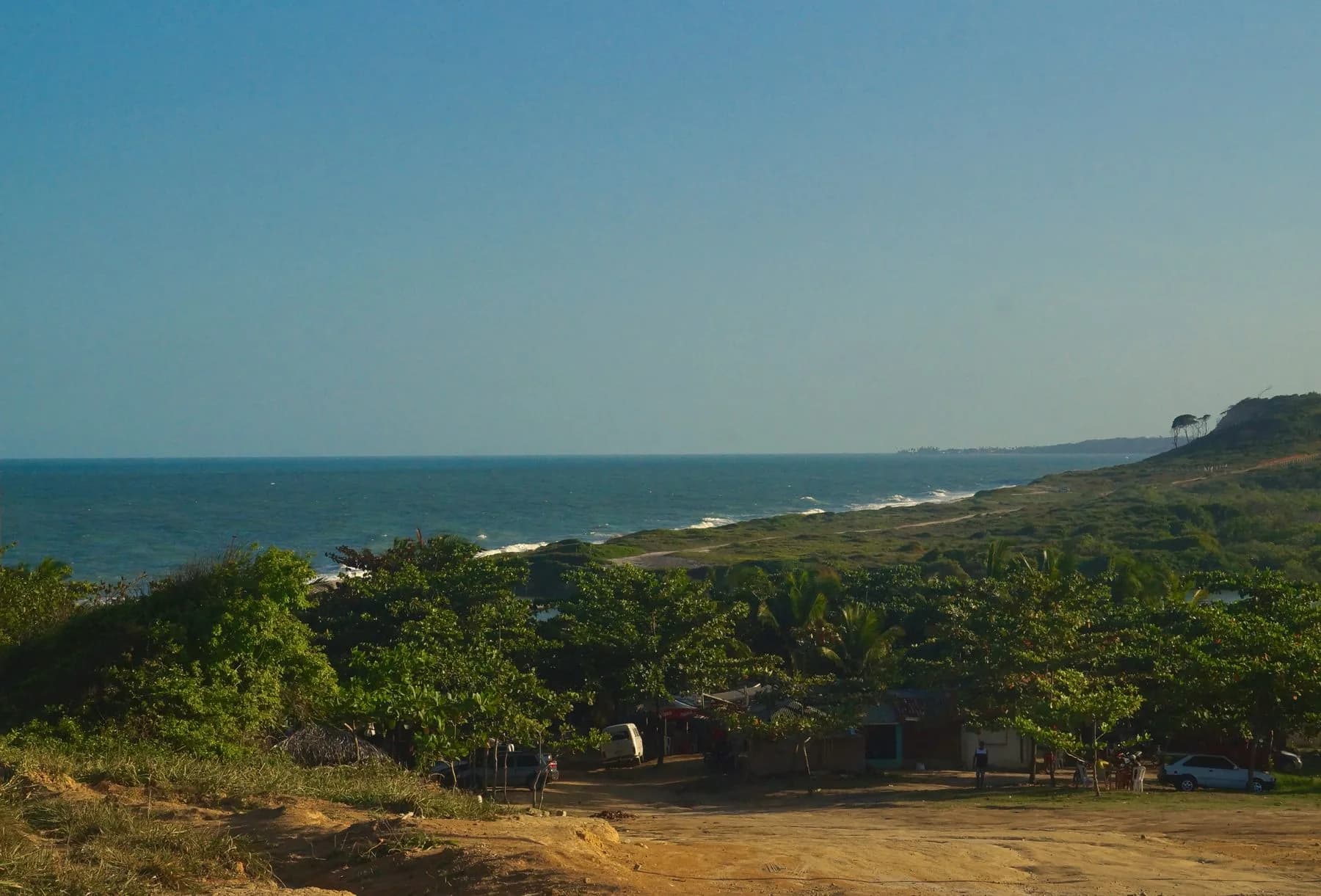 Litoral de Pitimbu visto durante o passeio às piscinas naturais